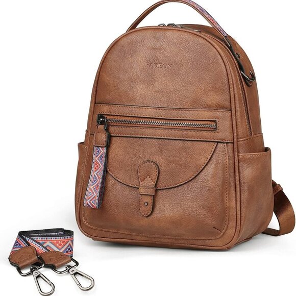 Mini Leather Backpack Purse for Women Small Stylish Shoulder Handbag Travel